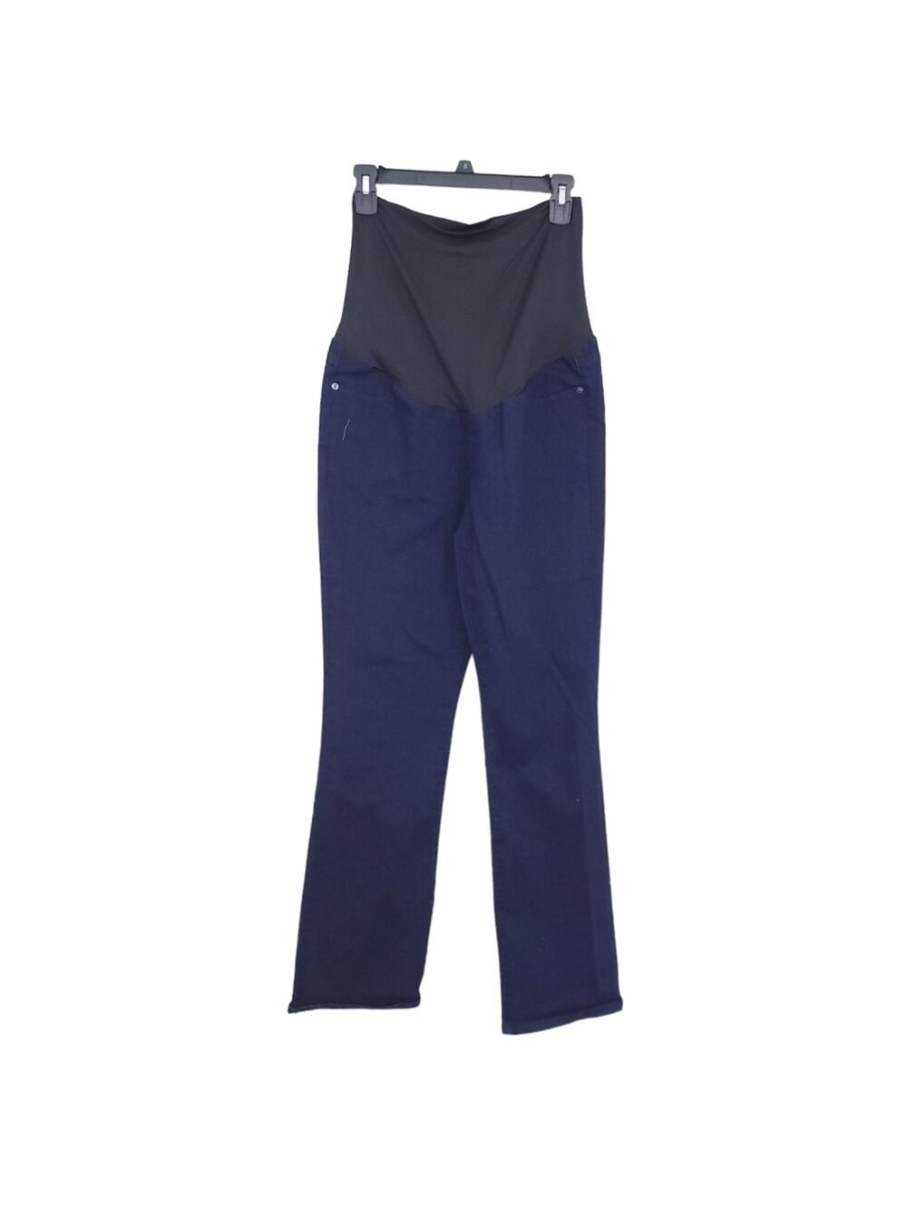 Ann Taylor Loft Maternity Jeans Size 8 Dark Wash Belly Panel, Like New Pregnancy